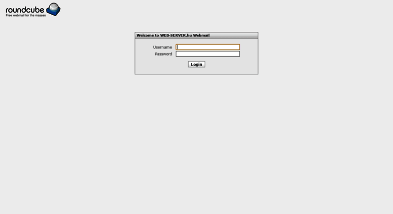 Access Roundcube Web Server Hu Web Server Hu Webmail Welcome