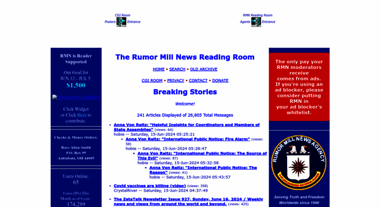 Access Rumormillnews Com The Rumor Mill News Reading Room