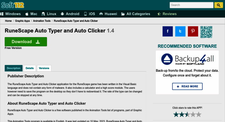 Access Runescape Auto Typer And Auto Clicker Soft112 Com