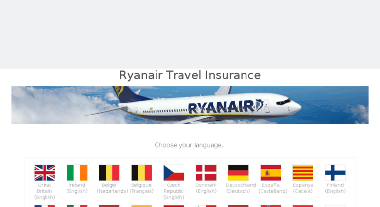 travel insurance ryanair
