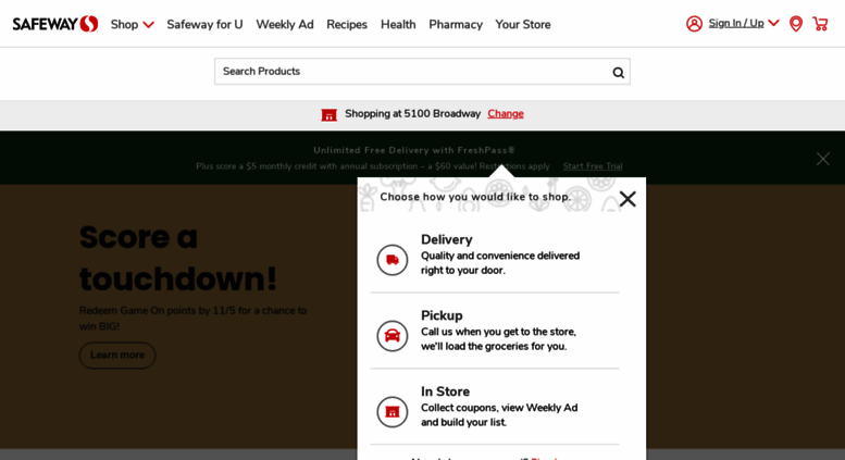 Access safeway.com. Grocery Delivery Near You | Order Groceries Online | Safeway