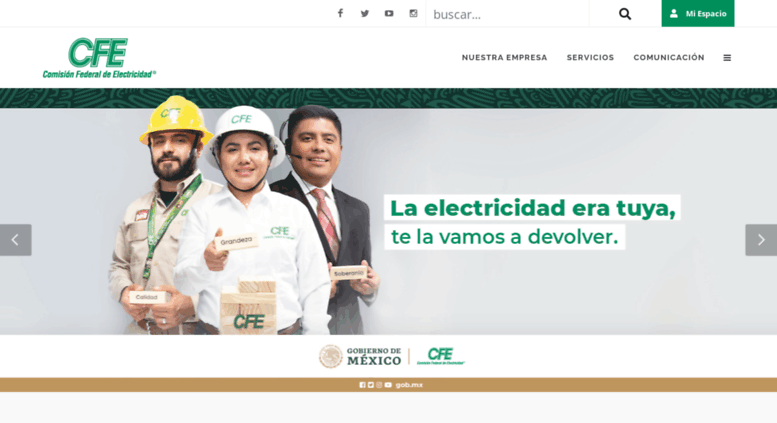 Resultado de imagen para cfe.gob.mx