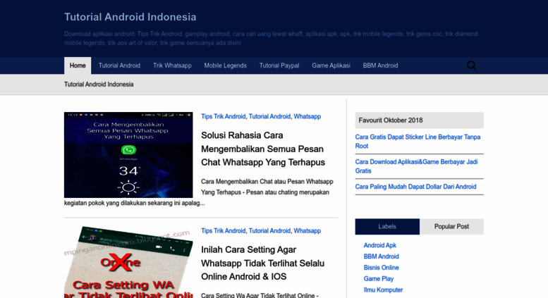 Access Sampinganonlinebro Blogspot Co Id Tutorial Android Indonesia