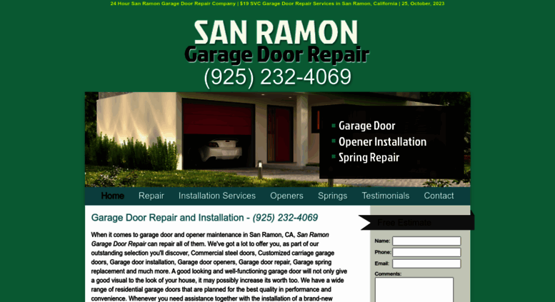 Access Sanramongaragedoorrepair Biz 925 232 4069 Garage Door