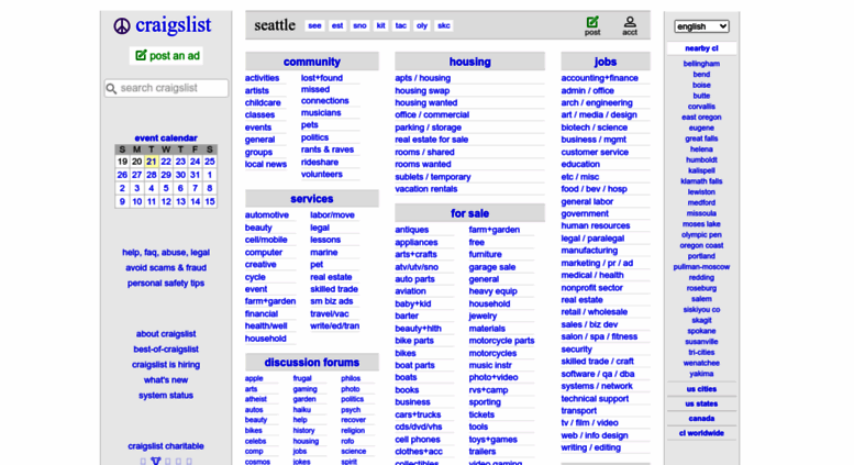 Access seattle.craigslist.org. craigslist: seattle-tacoma jobs