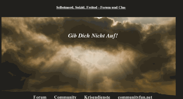 Selbstmordforum Selbstmordforum
