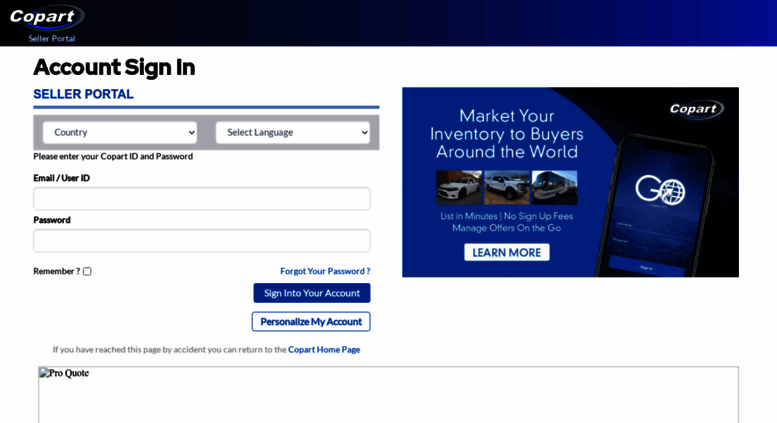Copart Home Page >> Access Seller Copart Com Copart Seller Copart Home Page >> Access Seller Copart Com Copart Seller