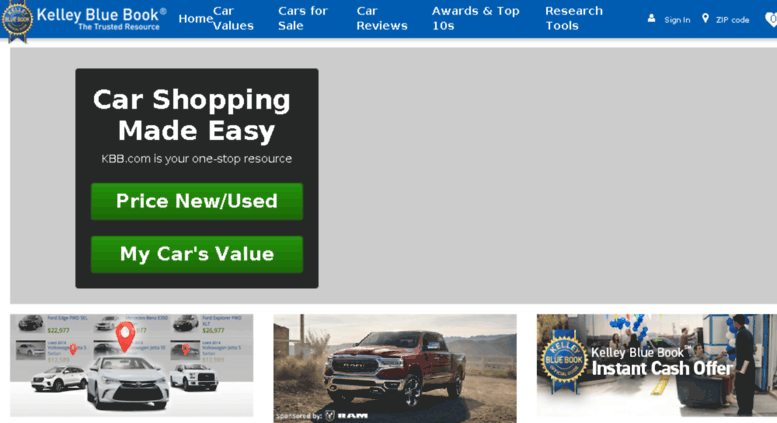 Access Mycar Kbb Kelley Blue Book New And Used Car Price Mycar Kbb Screenshot