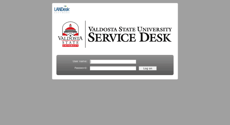 Access Servicedesk Valdosta Edu Landesk Web Desk Log On