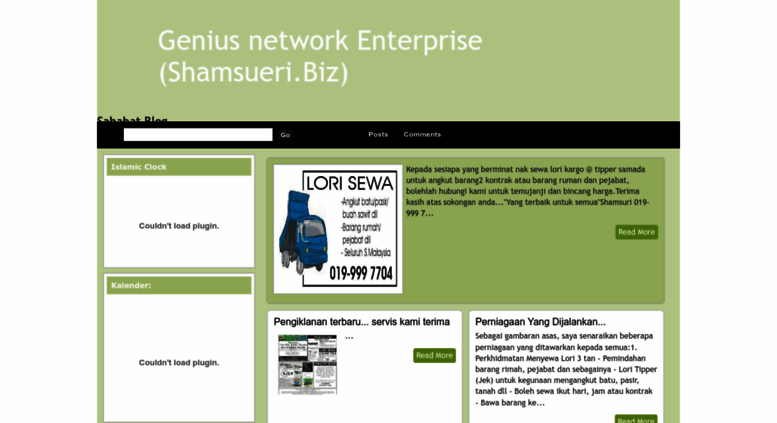 Access shamsueri.blogspot.com. Genius network Enterprise 