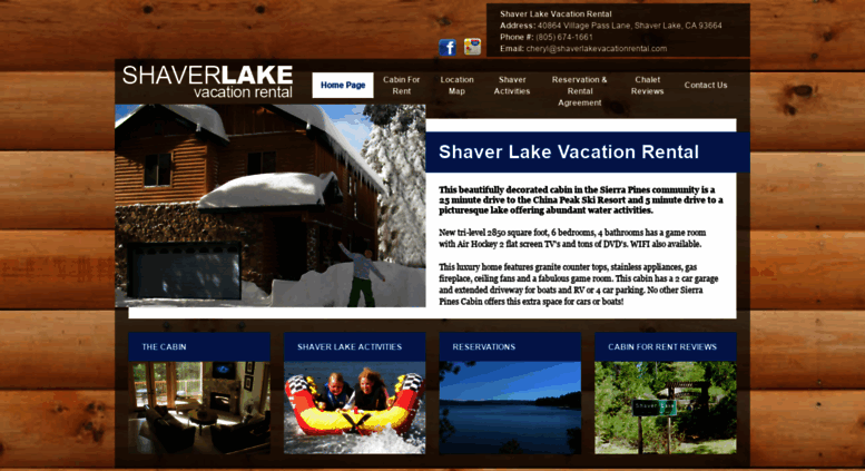 Access Shaverlakevacationrental Com Shaver Lake Sunrise Chalet