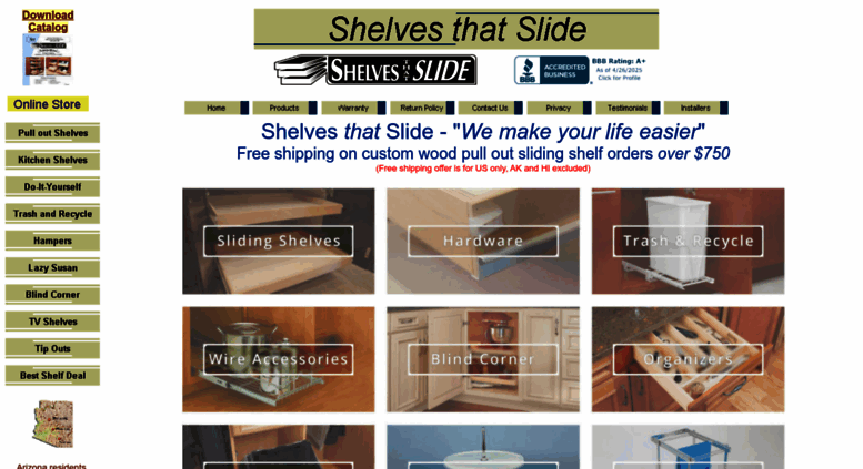 Access Shelvesthatslide Com Shelves That Slide Custom Diy
