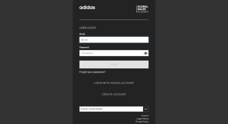 adidas group login