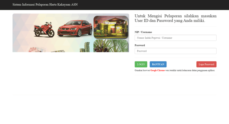 Access siharka.menpan.go.id.