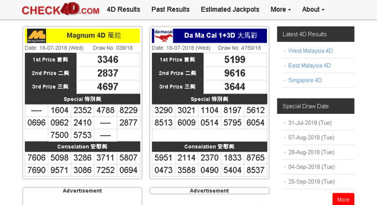 4d Check For Sports Toto Pan Malaysia 1 3d Damacai Magnum Singapore Toto 4d And 1 3d Result As Of 26th January 2014 Malaysia Singapore Toto