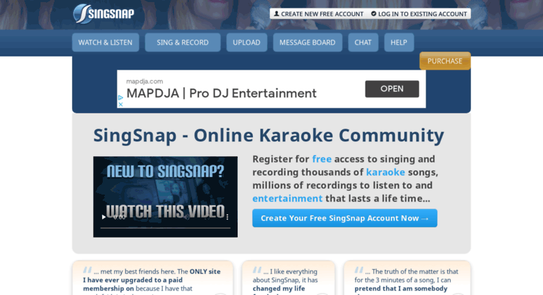 Access Singsnap Online Karaoke Sing Record Songs For Free 