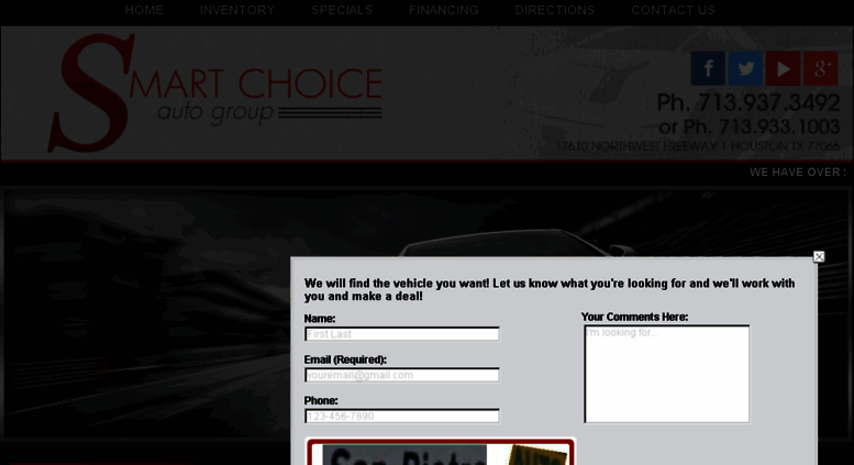 Access Smartchoice290 Smart Choice Auto Group Used Cars Smartchoice290 Screenshot
