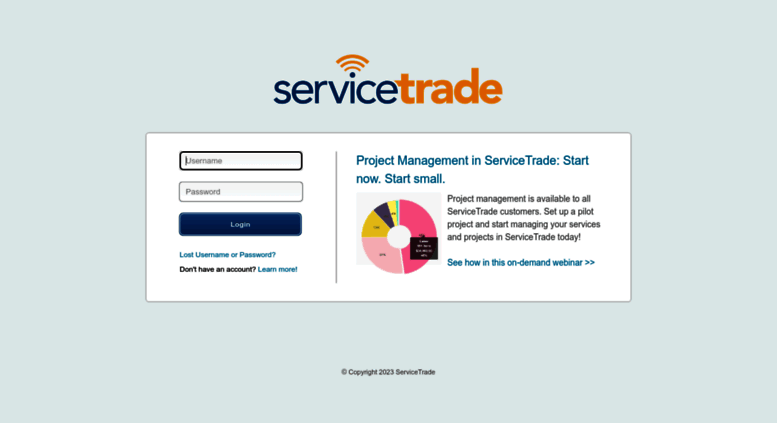 Access Snaap Staging Servicetrade Login Snaap Staging Servicetrade Screenshot