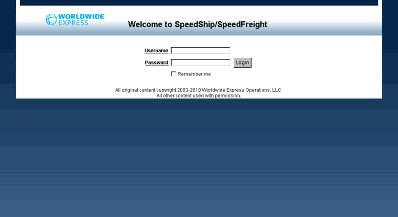 Access speedship.wwex. Login