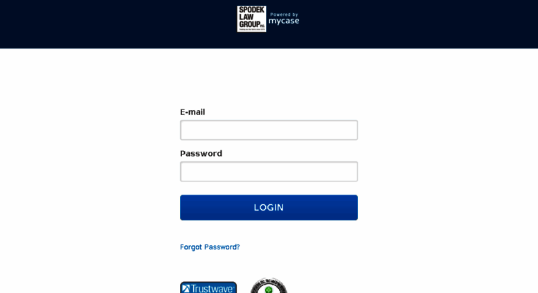 Access Spodek mycase MyCase Login