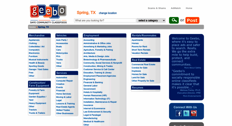 Access Spring Tx Geebo Com Spring Tx Free Classifieds Ads Jobs