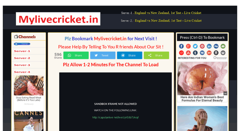 mylive cricket world cup