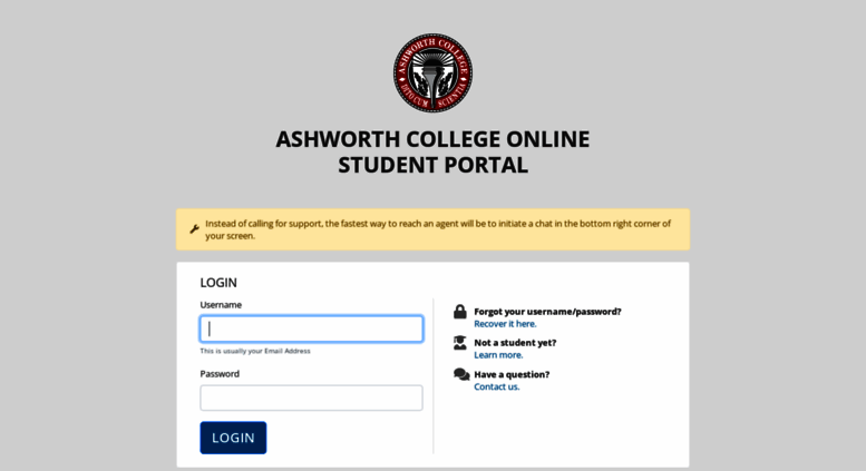 Welcome To Ashworth College Online