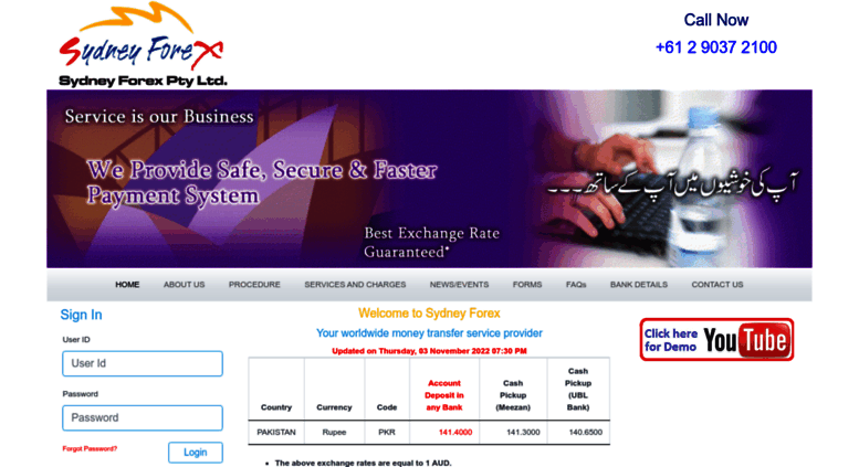 Access Sydneyforex Com Au Sydney Forex Send Transfer Remitt - 