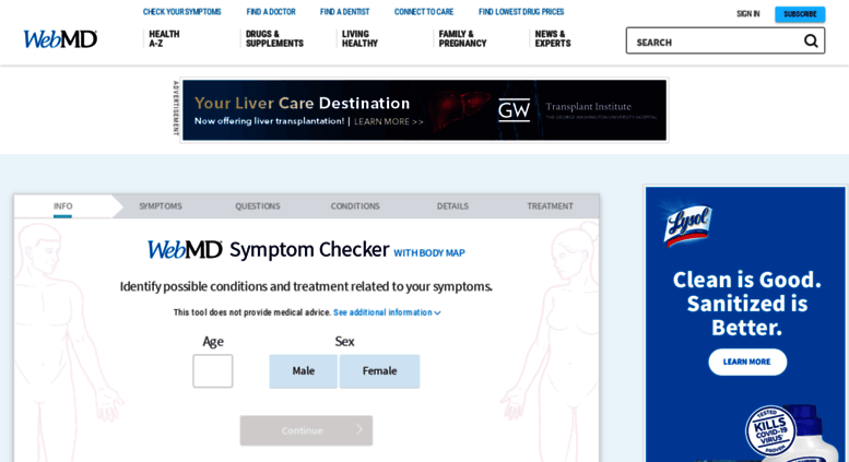 web mdweb md symptom checker