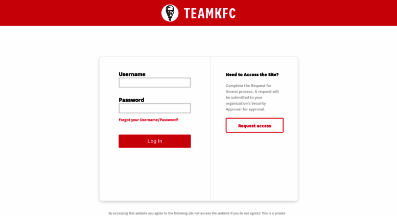 Access Teamkfc yum KFC Portal Login