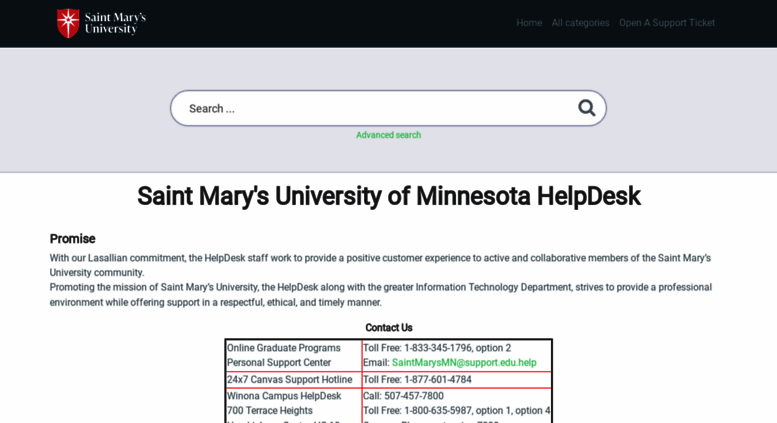 Access Techfaq Smumn Edu Saint Mary S University Of Minnesota