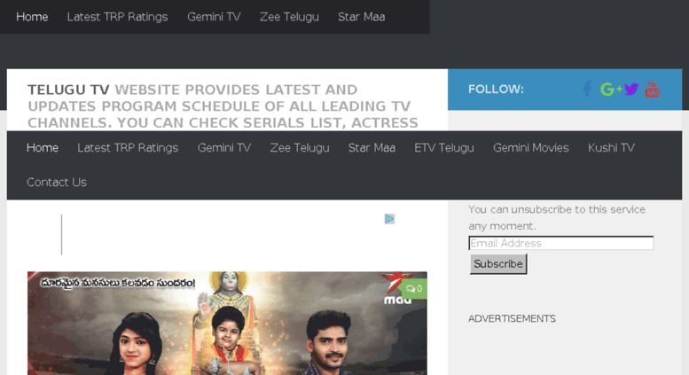 telugu tv shows online