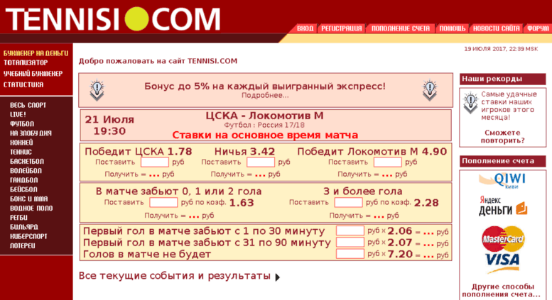 Букмекерская Контора Тенниси Обзор