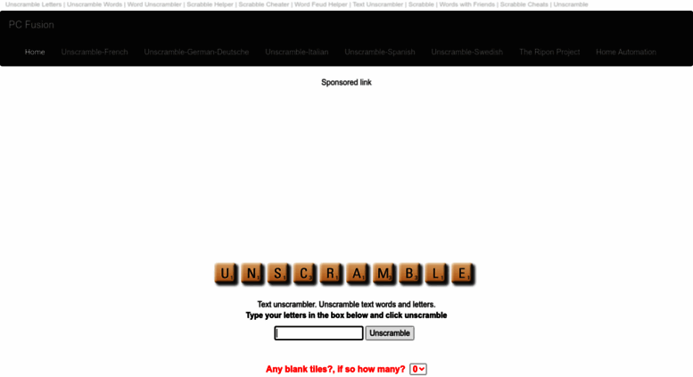 word: Word Unscrambler Unscramble Letters To Make Words