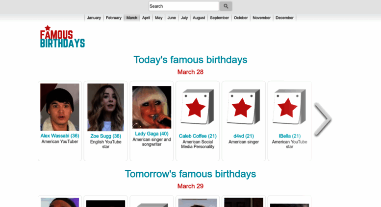 Access Thefamousbirthdays Com The Famous Birthdays Celebrity Birthdays And Famous People Biographies