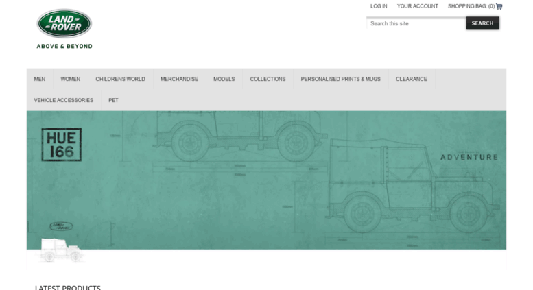 land rover gear merchandise