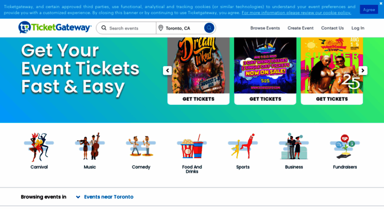 access ticketgateway com create an event book sell your tickets