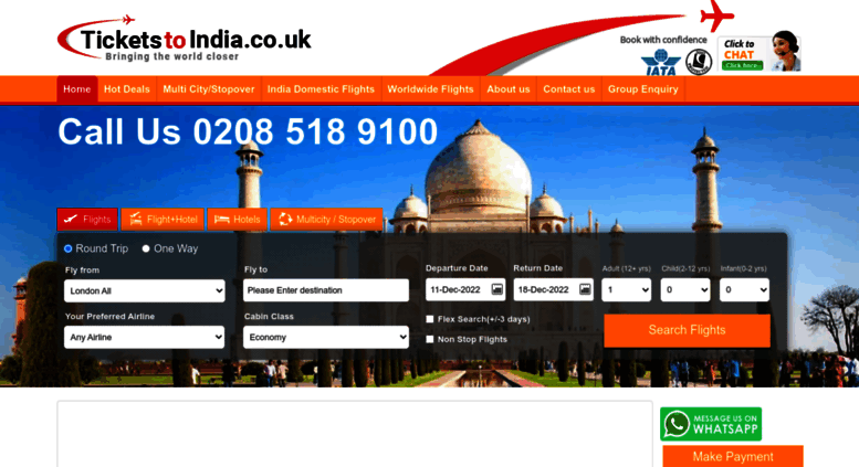 travel to india from uk tickets