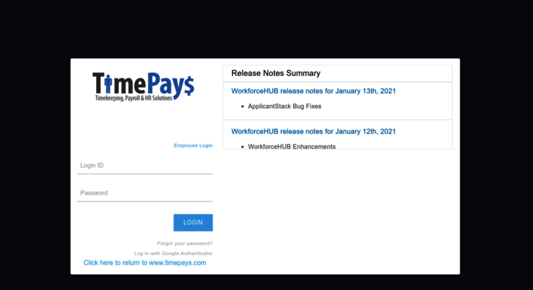 paychex online login time clock