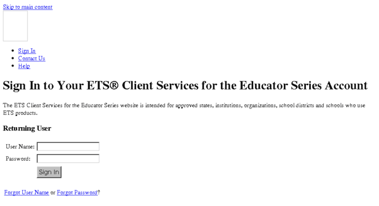 Access ETS Client Services