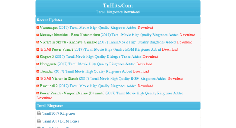 Access Tonesweb In Tamil Ringtones Download Tamil Movie Tones Free Download Tnhits Com
