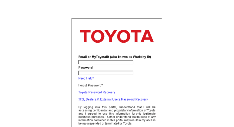 Ssfcu Login In >> Access Toyotavision Com Toyota Enterprise Security Service Login Ssfcu Login In >> Access Toyotavision Com Toyota Enterprise Security Service Login
