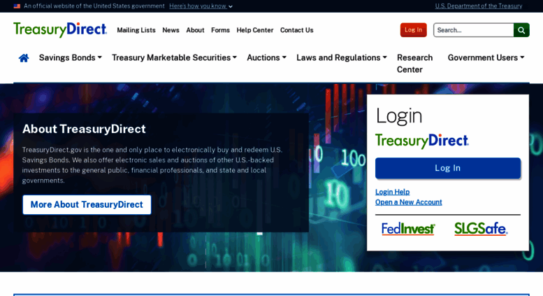 Access Treasurydirect.gov. TreasuryDirect - Home
