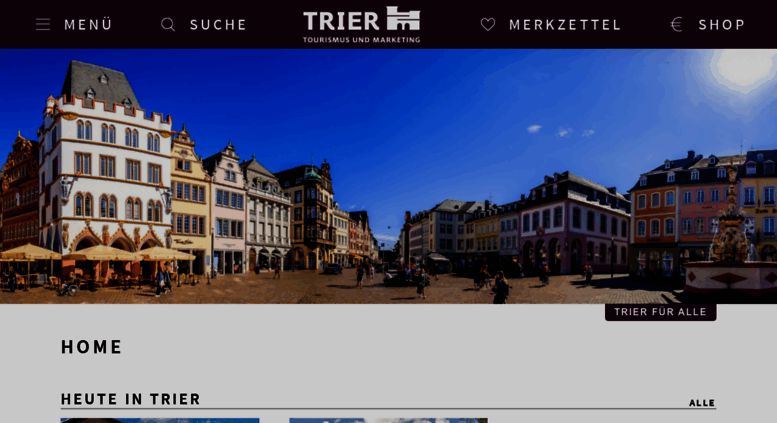 Access trier-info.de. Home - Tourist-Information Trier