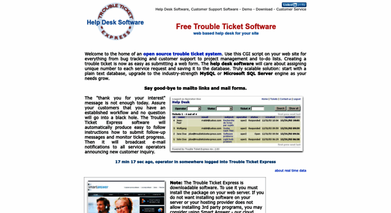 Access Troubleticketexpress Com Free Trouble Ticket Software Web
