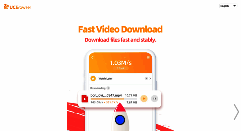 uc browser fast video