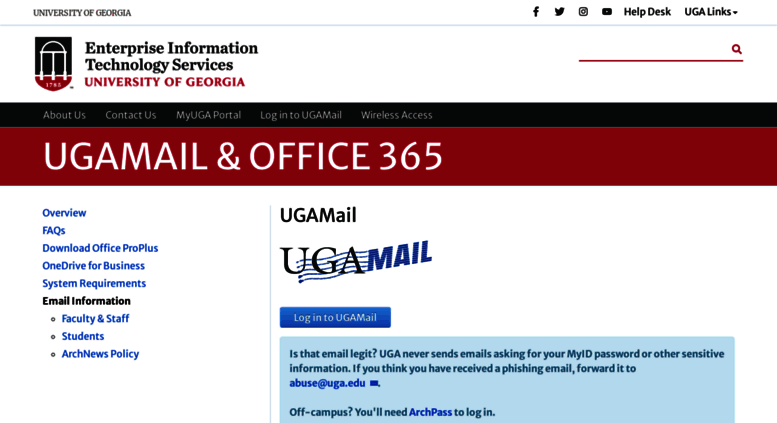 Access Ugamaillogin Uga Edu Ugamail Email And Calendar Eits
