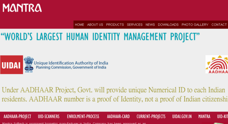 Access uid-aadhaar.com. UID KIT UID AADHAAR Scanner for AADHAAR Project ...