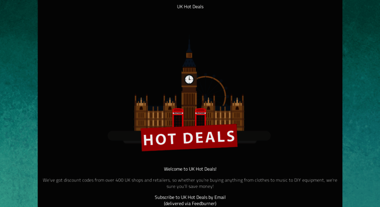 Access uk-hot-deals.co.uk. UK Hot Deals