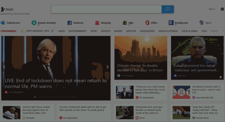 Access Uk msn co uk MSN UK Latest News Weather Hotmail Sign In 